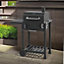 CosmoGrill Outdoor Jr. Smoker Barbecue Charcoal Portable BBQ Grill Garden