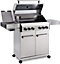 CosmoGrill Platinum Stainless Steel 4+2 Silver Gas Barbecue with Side Searer and Storage