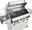 CosmoGrill Platinum Stainless Steel 6+2 Silver Gas Barbecue with Weatherproof Cover & Side Sear Burner