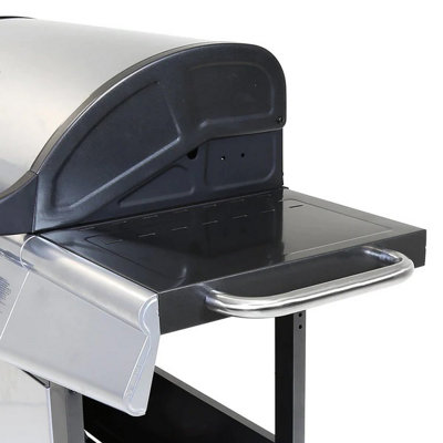 CosmoGrill Pro 6+1 Silver Gas Barbecue with Side Burner and Storage - 5