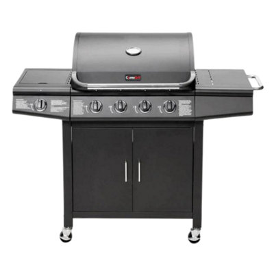 CosmoGrill Pro Deluxe 5 Gas Burner 4+1 Barbecue Grill, Stainless-Steel Warming Rack