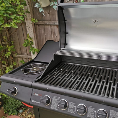 CosmoGrill Pro Deluxe 5 Gas Burner 4+1 Barbecue Grill with Storage & Weatherproof Cover - NEXT DAY DELIVERY INC WEEKEND