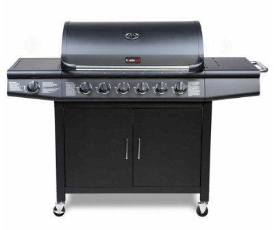 CosmoGrill Pro Deluxe 7 Gas Burner 6+1 Barbecue Grill, Stainless-Steel Warming Rack - FREE NEXT-DAY DELIVERY