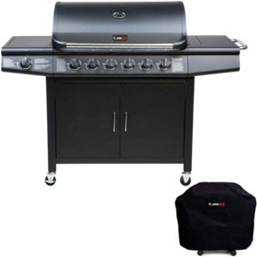 CosmoGrill Pro Deluxe 7 Gas Burner 6+1 Barbecue Grill with Weatherproof Cover (ORDER BY 4 PM FOR FREE NEXT DAY DELIVERY)