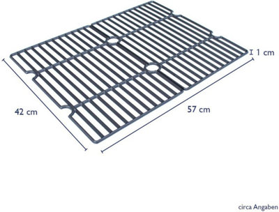 CosmoGrill Smoker Cast Iron Cooking Grate set of two Compatible XL Smoker