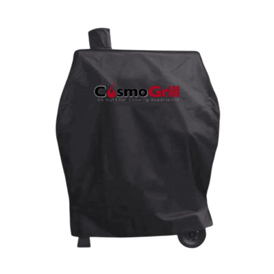 CosmoGrill Smoker Jr. BBQ Cover Waterproof Heavy Duty with Anti-UV Protection Barbecue Cover, 600D Oxford Cloth, Adjustable Straps