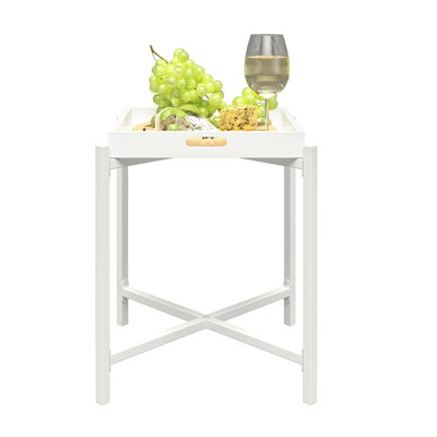 Kmart white tray deals table