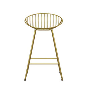 Cosmoliving Ellis Wire Counter Stool Gold