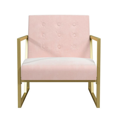 CosmoLiving Lexington Modern Chair Pink