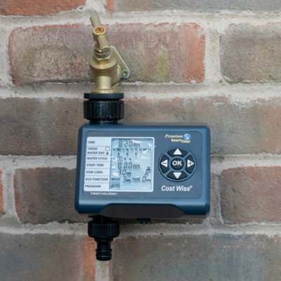 Cost Wise Single-Valve Garden Water Timer - Single Outlet Programmable ...