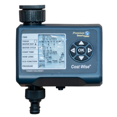 Cost Wise Single-Valve Garden Water Timer - Single Outlet Programmable ...