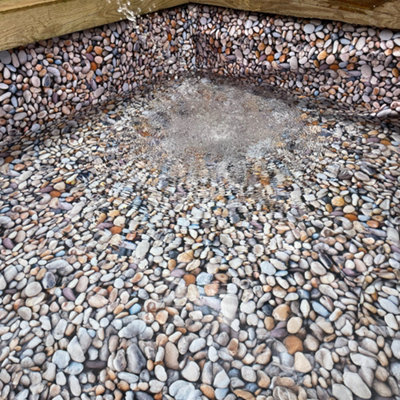 Cost Wise unique garden pond/stream liner, tough 280gsm pebble pattern,pond liner 2.5m x 5m