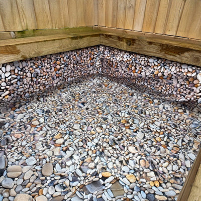 Cost Wise unique garden pond/stream liner, tough 280gsm pebble pattern,pond liner 3m x 4m