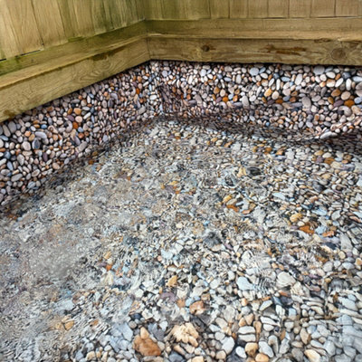 Cost Wise unique garden pond/stream liner, tough 280gsm pebble pattern,pond liner 6m x 6m