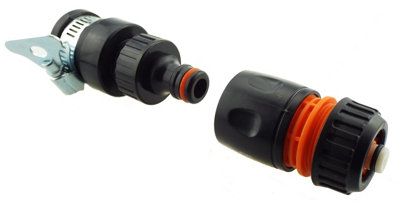 Cost Wise wider Rubber tap connector for kitchen/mixer taps - 22-24mm + Matching Hose Connector