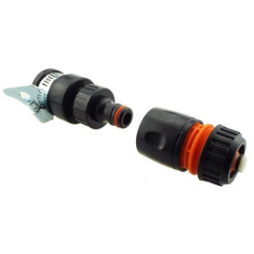 Cost Wise wider Rubber tap connector for kitchen/mixer taps - 22-24mm + Matching Hose Connector