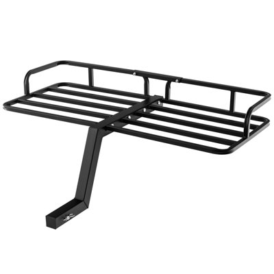 Costway 1.2M x 0.5M Trailer Hitch Mounted Cargo Carrier 250kg Capacity Rust proof Cargo Basket DIY at B Q