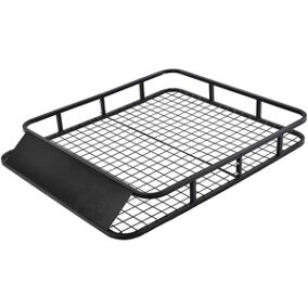 Costway 1.2M x 1M Steel Cargo Roof Rack Basket Cars Luggage Carrier 75kg Weight Capacity