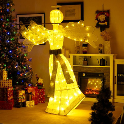 Outdoor lighted christmas decorations discount
