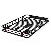 Costway 1.6M X 1M Universal Roof Rack Cargo Carrier Expandable Luggage Top Tray Holder