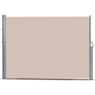 Costway 1.8x3M Retractable Deck Side Awning ScreenFence Garden Privacy Divider