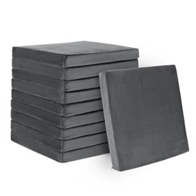 Costway 10-Pack 45 x 45cm Seat Cushions Memory Foam Non-slip 5cm Thick Dining Chair Pads