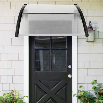 Costway 102 X 98 cm Outdoor Patio Front Door Awning Canopy Exterior Modern Sunlight Shelter - 9