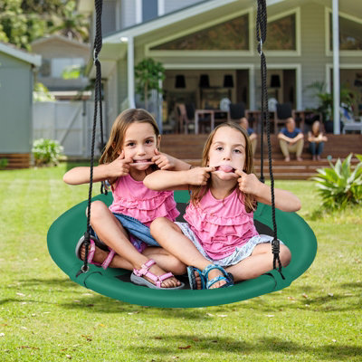 Child's (Toddler's) newest Oak Wood Painted Porch Swing -Army Green