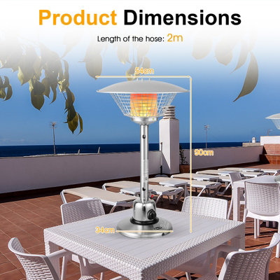 Costway 11000 BTU Portable Heater Outdoor Propane Gas Heater W/ Tip-over |  DIY at Bu0026Q