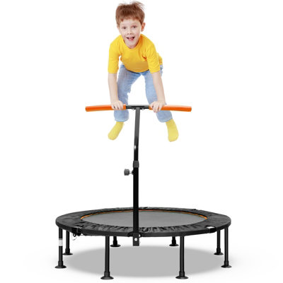 Foldable Jump Sport Trampoline Mini Fitness Trampoline Gym Domestic  Trampoline with Handrail Indoor Outdoor Round Jumping Cardio Trampoline  Wyz15180 - China Mini Fitness Trampoline and Foldable Jump Sport Trampoline  price