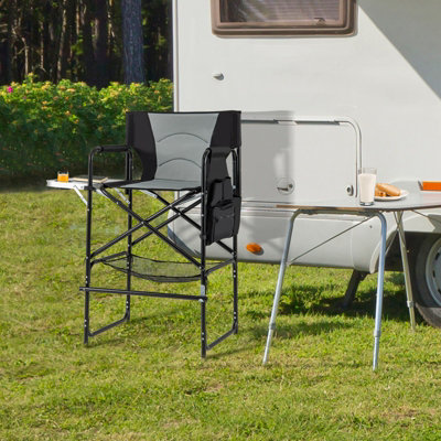 Folding chair with attached table online
