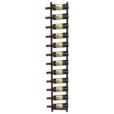COSTWAY 12 Bottles Wall Mounted Wine Rack Hanging Wine Display Metal ...