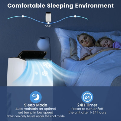 Costway 12000 BTU Portable Air Conditioner Smart WiFi Enabled Home AC Unit - 6