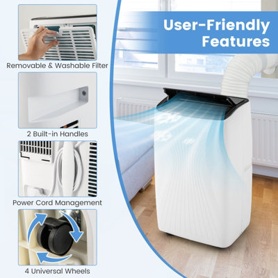 Costway 12000 BTU Portable Air Conditioner Smart WiFi Enabled Home AC Unit - 8