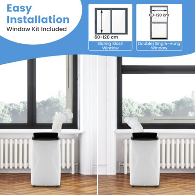 Costway 12000 BTU Portable Air Conditioner Smart WiFi Enabled Home AC Unit - 9