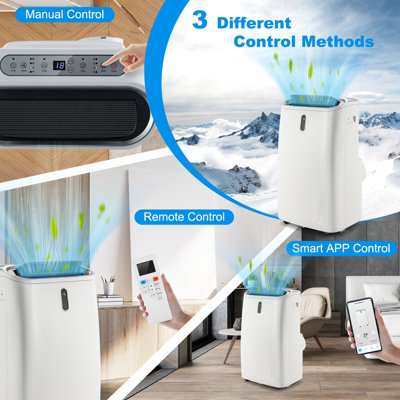 Costway 12000BTU  Air Conditioner 4-in-1 Portable Air Cooler Heating Fan & Dehumidifier - 3