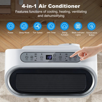 Costway 12000BTU  Air Conditioner 4-in-1 Portable Air Cooler Heating Fan & Dehumidifier - 5