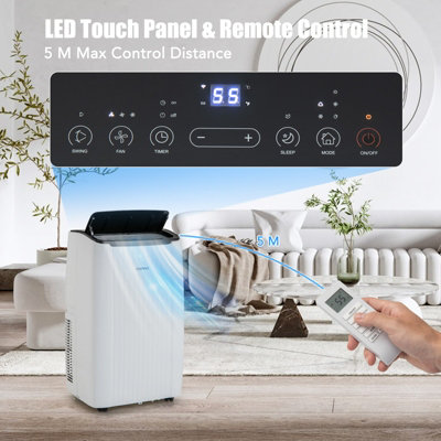 Costway 12000BTU Portable Air Conditioner 5-in-1 Smart WiFi Enabled Home AC Unit - 6