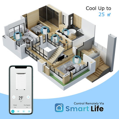 Costway 12000BTU Portable Air Conditioner 5-in-1 Smart WiFi Enabled Home AC Unit - 7
