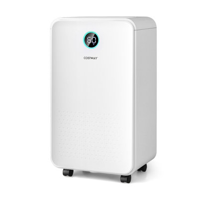 Costway 12L/Day Electric Dehumidifier Home Portable Air De-Humidifier