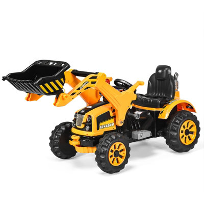 Battery powered ride on on sale excavator