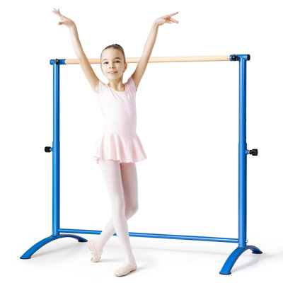 4 Foot Portable Freestanding Double Ballet Barre - Costway
