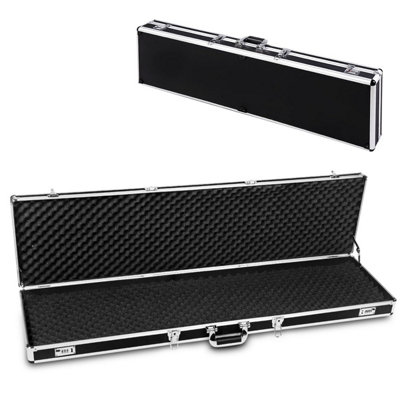 Costway 133CM Long Aluminum Locking Rifle Gun Case Lock Box Shotgun Storage Box Carry Case