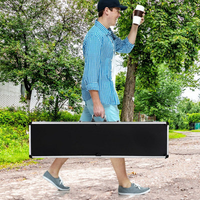 Costway 133CM Long Aluminum Locking Rifle Gun Case Lock Box Shotgun Storage Box Carry Case - 6