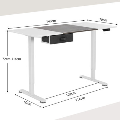 Height of computer table discount