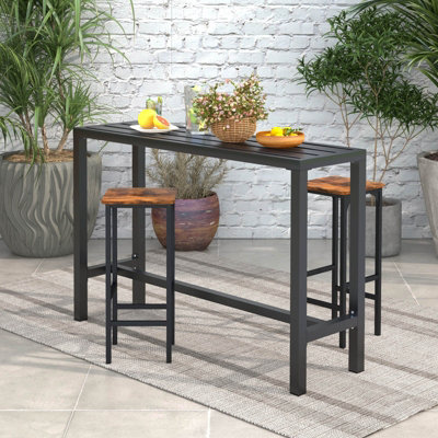 Outdoor bar store table metal