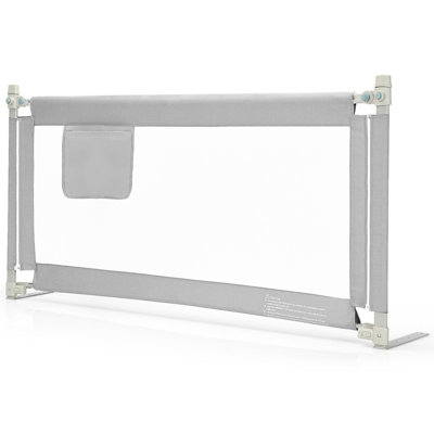 Costway 145 cm Toddler Bed Rail Infant Safety Bed Guardrail DIY at B&Q