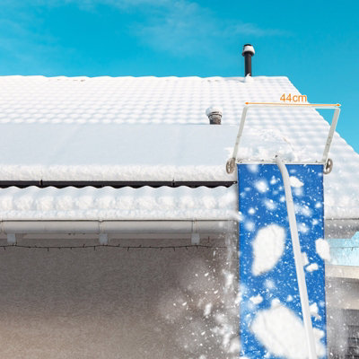 Costway 148-610CM Snow Roof Rake Adjustable Snow Cleaning Tool Lightweight Roof Rake - 8