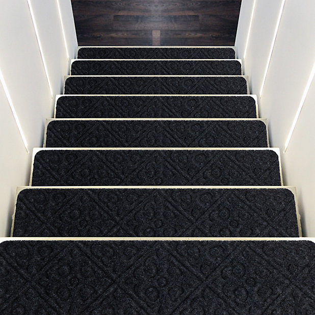 Costway 15 PCS Stair Treads Non-Slip Stairway Carpets Slip Stair Mats for  Wooden Steps