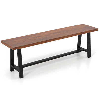 COSTWAY 153CM Dining Bench 3 Person Indoor Bench for Hallway Living Room